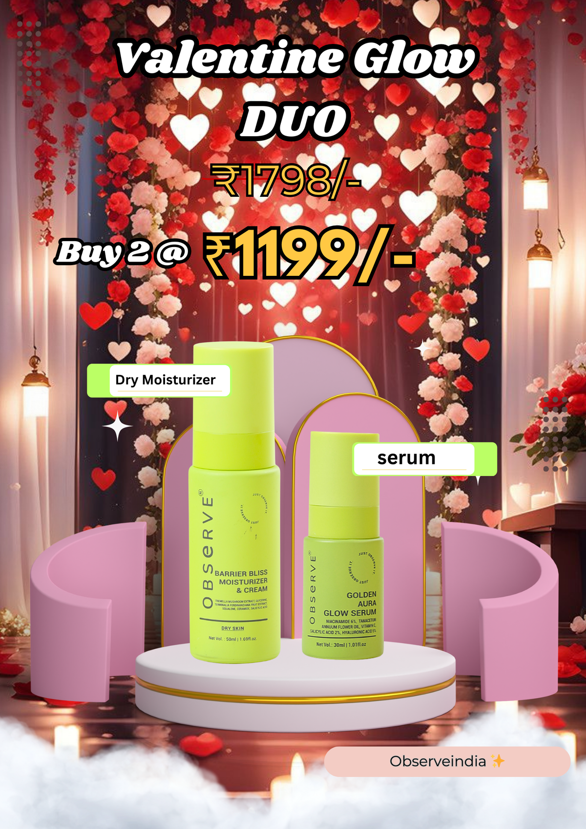 Your Valentine’s Glow-Up Starts With Serum + Dry Moisturizer