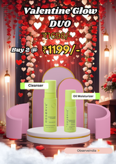 Valentine Glow Duo: Cleanser + Oil Moisturizer